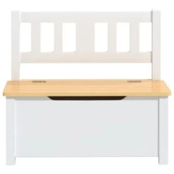 VIDAXL Banc De Rangement Pour Enfants Blanc Et Beige 60x30x55 Cm Mdf 11 VIDAXL Banc De Rangement Pour Enfants Blanc Et Beige 60x30x55 Cm Mdf -Jardinage Fournitures Soldes 0553fe623e749a74