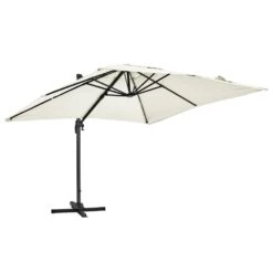 Parasol Déporté 3x3m Et 4 Dalles à Remplir Aluminium Blanc 9 Parasol Déporté 3x3m Et 4 Dalles à Remplir Aluminium Blanc -Jardinage Fournitures Soldes 06746a99e855d612