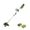 Greenworks Coupe-bordures 40v 30cm+ Batterie 2ah +chargeur -Jardinage Fournitures Soldes 1055087 001
