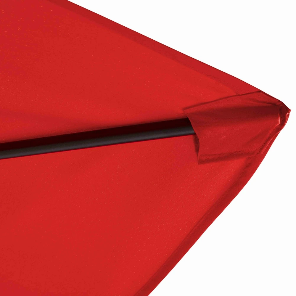 Parasol Déporté Carré 3x3m Aluminium Rouge 7 Parasol Déporté Carré 3x3m Aluminium Rouge – Image 5