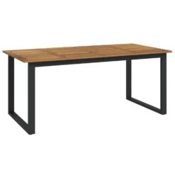 VIDAXL Table De Jardin Et Pieds En Forme De U 180x90x75 Cm Bois Acacia