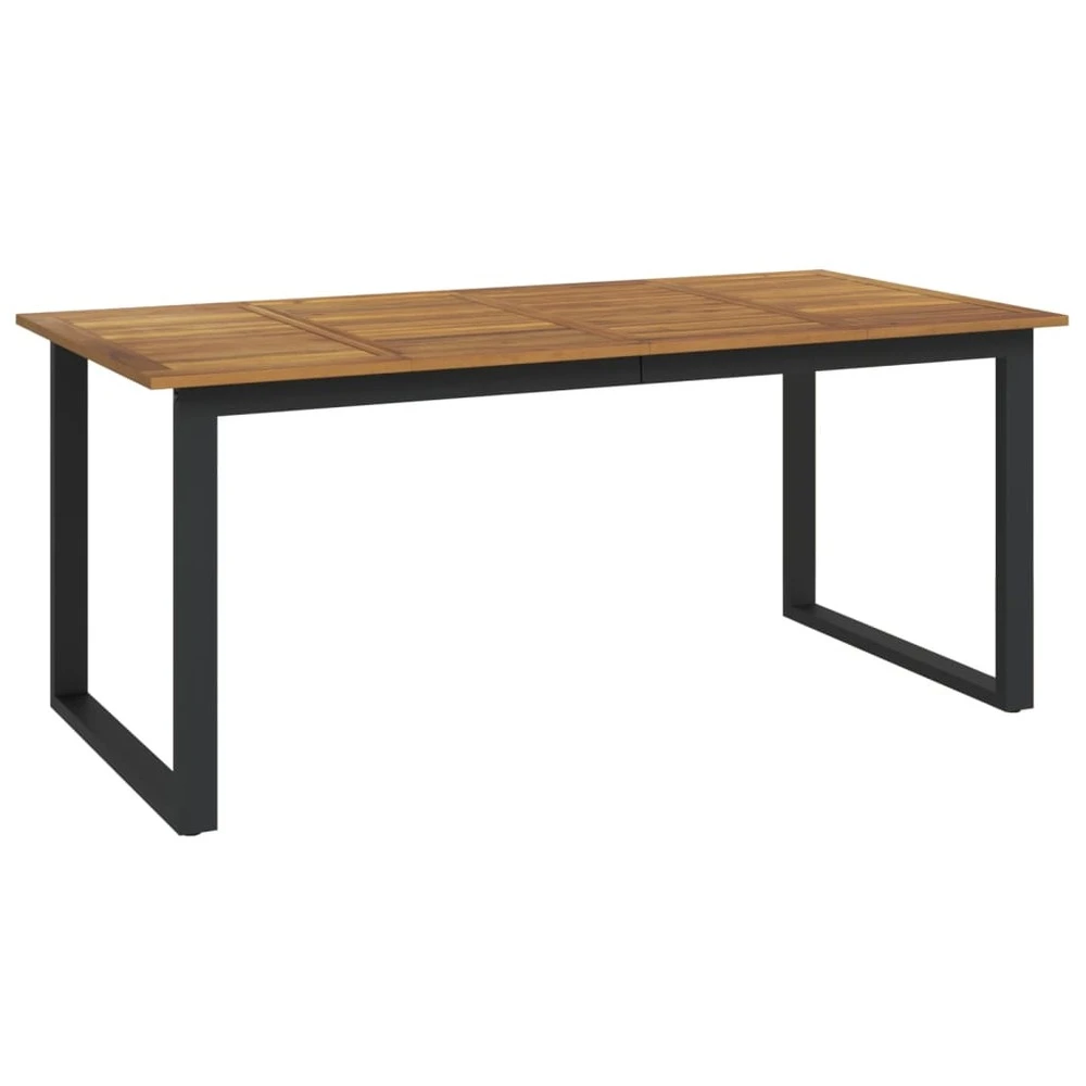 VIDAXL Table De Jardin Et Pieds En Forme De U 180x90x75 Cm Bois Acacia 3 VIDAXL Table De Jardin Et Pieds En Forme De U 180x90x75 Cm Bois Acacia