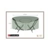 Housse De Protection Pour Table Ronde + Chaises 150 X 150 X 85 Cm - Noir -Jardinage Fournitures Soldes 62703795f26d04.89152087