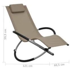 VIDAXL Chaise Longue Pour Enfants Acier Taupe -Jardinage Fournitures Soldes 627a6e949c0869.64580158