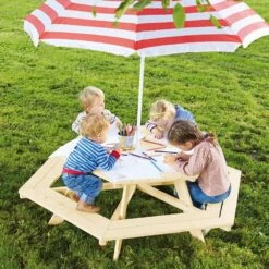 Pinolino Ensemble De Table Et Banc Pour Enfants Nicki 6-eck -Jardinage Fournitures Soldes 627bafd19cd9f3.80032239