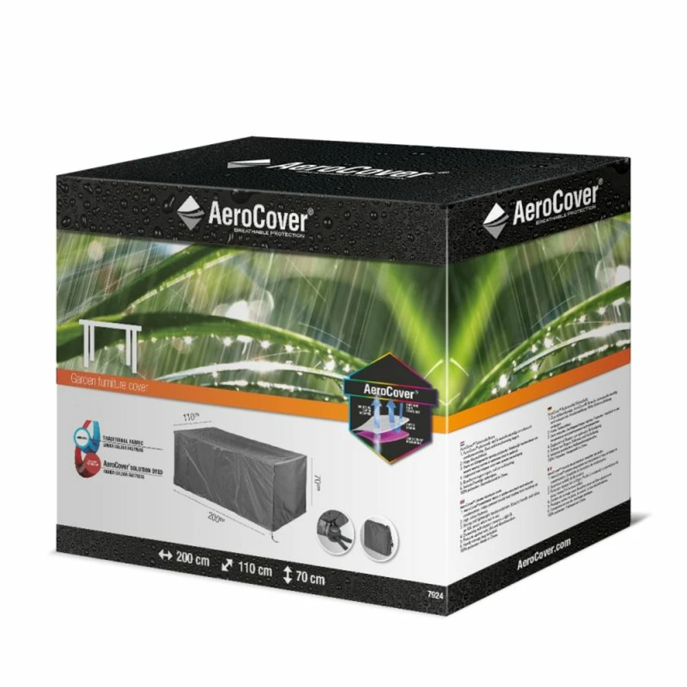 Aerocover Housse De Protection Pour Table Rectangulaire L200 Cm 7 Aerocover Housse De Protection Pour Table Rectangulaire L200 Cm – Image 5
