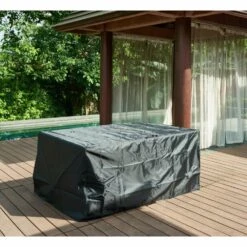 Housse De Protection Pour Ensemble Repas De Jardin 6 Places Noir -Jardinage Fournitures Soldes 62fe507d617354.96961678