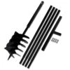 VIDAXL Tarière De Sol Avec Manche 200 Mm Et Tube D'extension 5 M Acier -Jardinage Fournitures Soldes 630d1e5c0f0713.52243264