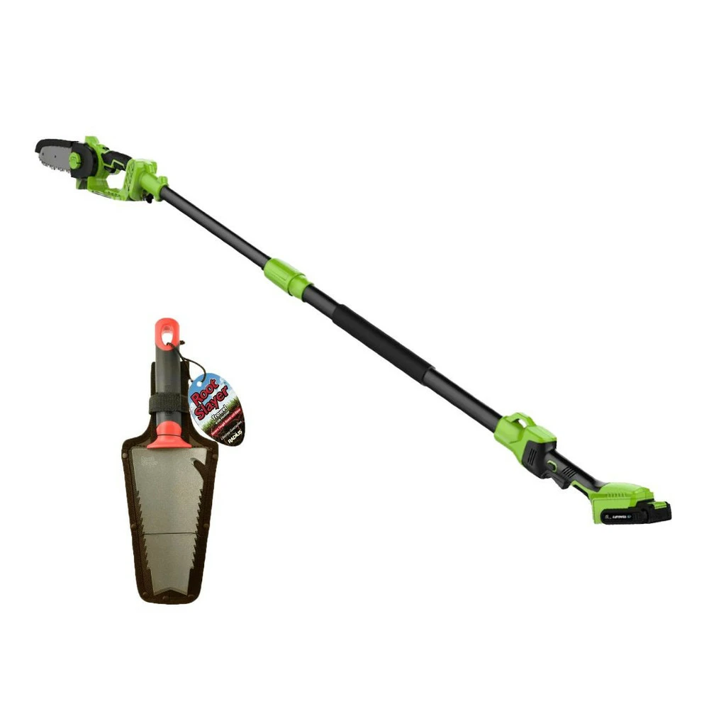 Pack Tronçonneuse électrique Avec Manche Télescopique+ Rootslayer à Main-noir 3 Pack Tronçonneuse électrique Avec Manche Télescopique+ Rootslayer à Main-noir
