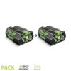 Lot De 2 Batteries 4ah Pour Outil De Jardin Sans Fil Egopower -Jardinage Fournitures Soldes 63503edb57ec39.70963141