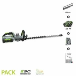 Pack Taille-haies Sans Fil Avec Batterie 2,5ah Et Chargeur Inclus Ego Ht6500e