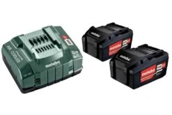 Metabo Pack énergie 18 V Pack 2 Batteries 5,2 Ah Li-power + Chargeur Rapide - Asc 145