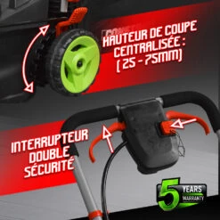 Tondeuse à Gazon 40v (2x20v) 34 Cm - Sans Batterie - Constructor -Jardinage Fournitures Soldes 63c13675e1b893.70517143