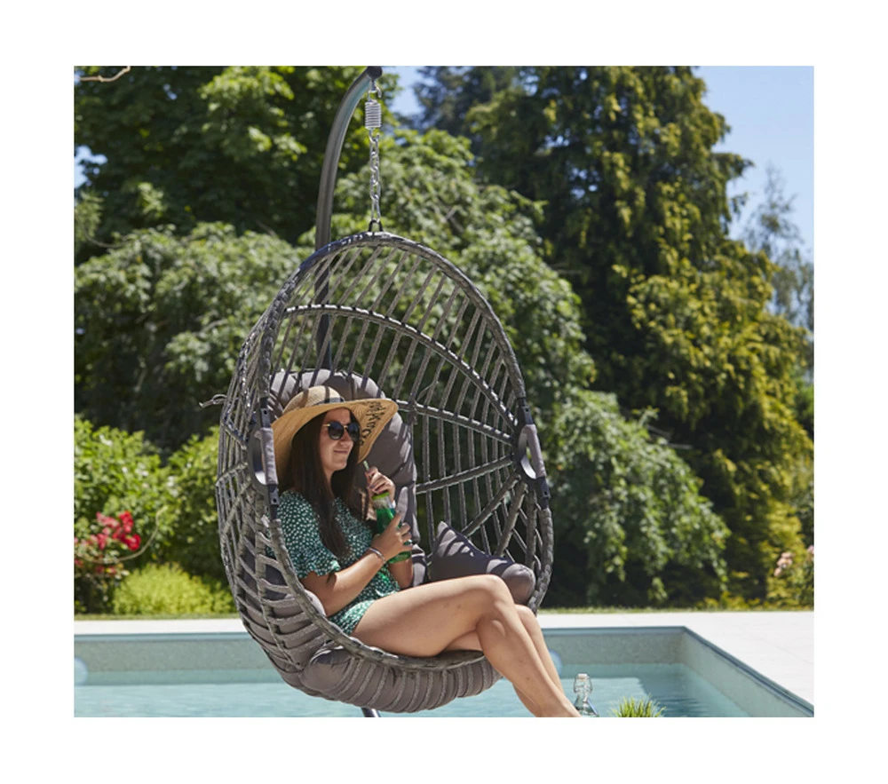 Canberra - Fauteuil De Jardin Suspendu - Gris Anthracite 5 Canberra - Fauteuil De Jardin Suspendu - Gris Anthracite â Image 3