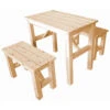 Ensemble Table Et Chaise Enfant En Bois- Table Enfant Avec 2 Chaises - H51x60x36 Cm - M014