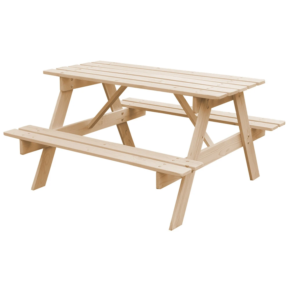 Table Enfant En Bois – Table Et Chaise Enfant - 90x90xh50 Cm - M018-1 4 Table Enfant En Bois – Table Et Chaise Enfant - 90x90xh50 Cm - M018-1 – Image 2