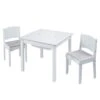 Worlds Apart Ensemble De Table Et Chaises 3 Pcs Blanc