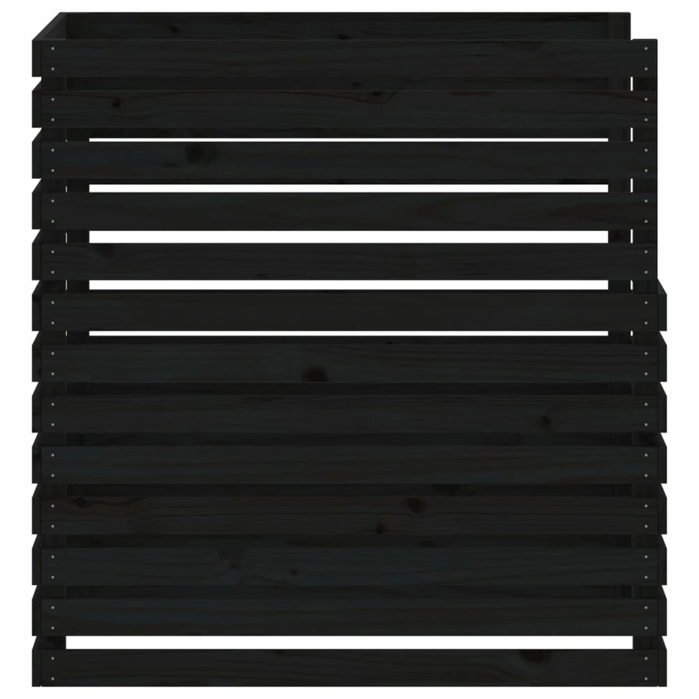 VIDAXL Composteur Noir 100x100x102 Cm Bois Massif De Pin 8 VIDAXL Composteur Noir 100x100x102 Cm Bois Massif De Pin – Image 6
