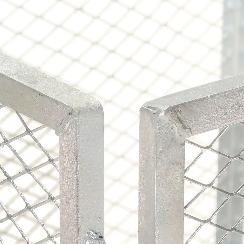 VIDAXL Composteur De Jardin 100x100x77 Cm Fer Galvanisé 5 VIDAXL Composteur De Jardin 100x100x77 Cm Fer Galvanisé – Image 3