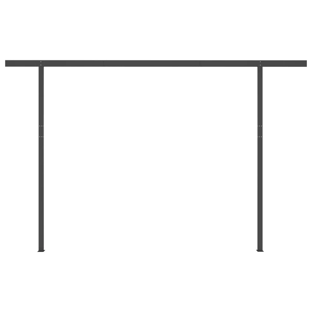 VIDAXL Auvent Automatique Et Capteur De Vent Led 4,5x3,5 M Anthracite 9 VIDAXL Auvent Automatique Et Capteur De Vent Led 4,5x3,5 M Anthracite – Image 7