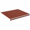 VIDAXL Tissu De Remplacement Pour Auvent Orange Et Marron 4x3,5 M 2 VIDAXL Tissu De Remplacement Pour Auvent Orange Et Marron 4x3,5 M -Jardinage Fournitures Soldes 6426ddce6c3328.78007338