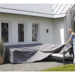 Madison Housse De Meubles D'extérieur 270 X 210 X 90 Cm Droit Gris -Jardinage Fournitures Soldes 64301401a3ff34.68695807