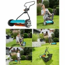 Gardena Tondeuse A Gazon Hélicoidale 330 Classic – Surface Tonte Max 150m² – Hauteur De Coupe 12 A 42mm – Largeur De Coupe 33cm -Jardinage Fournitures Soldes 643722b7ee10b3.65578094