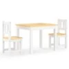 VIDAXL Ensemble De Table Et Chaises Pour Enfants 3 Pcs Blanc Et Beige 2 VIDAXL Ensemble De Table Et Chaises Pour Enfants 3 Pcs Blanc Et Beige -Jardinage Fournitures Soldes 64387d74e1cec8.56399221
