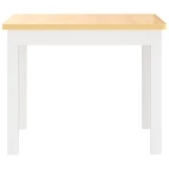 VIDAXL Ensemble De Table Et Chaises Pour Enfants 3 Pcs Blanc Et Beige -Jardinage Fournitures Soldes 64387d74ead443.83419364