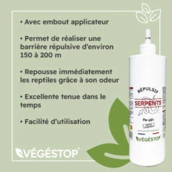 Répulsif Serpents - Gel - 500 Ml -Jardinage Fournitures Soldes 6440382c528669.55282899