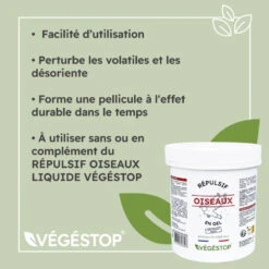 Répulsif Oiseaux - Gel - 500 G -Jardinage Fournitures Soldes 64403833e0ac39.77945645