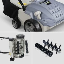 Voltr - Scarificateur électrique Gazon 1500w - Outil 2en1 Aérateur Et Démousseur Pelouse. 2 Rouleaux : Couteaux Et Griffe. -Jardinage Fournitures Soldes 6446dccd47c548.51461151