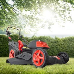 Tondeuse à Gazon électrique Tractée 1800w - 46cm Avec Carter En Acier - Elem Gar -Jardinage Fournitures Soldes 644acbe51f1421.82509440