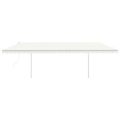 VIDAXL Auvent Automatique Capteur De Vent/led 6x3 M Crème -Jardinage Fournitures Soldes 64515c677d2001.87871255