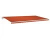 VIDAXL Auvent Rétractable Automatique 600x350 Cm Orange Et Marron -Jardinage Fournitures Soldes 645657d7ed1359.76225474