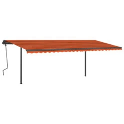 VIDAXL Auvent Manuel Rétractable Avec Led 6x3,5 M Orange Et Marron 10 VIDAXL Auvent Manuel Rétractable Avec Led 6x3,5 M Orange Et Marron -Jardinage Fournitures Soldes 645657da6f6805.60697597