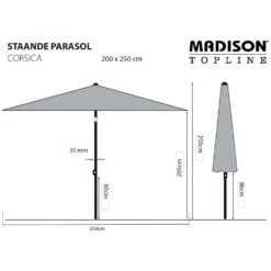 Madison Parasol Corsica 200x250 Cm Vert 14 Madison Parasol Corsica 200x250 Cm Vert -Jardinage Fournitures Soldes 645801f0235e92.16257187