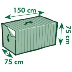 Nature Housse De Protection Pour Coussins D'extérieur 150x75x75 Cm -Jardinage Fournitures Soldes 645a9157a942c8.64105300