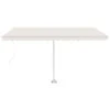 VIDAXL Auvent Manuel Rétractable Sur Pied 450x350 Cm Crème 1 VIDAXL Auvent Manuel Rétractable Sur Pied 450x350 Cm Crème -Jardinage Fournitures Soldes 645a95ad4b2c85.16005141