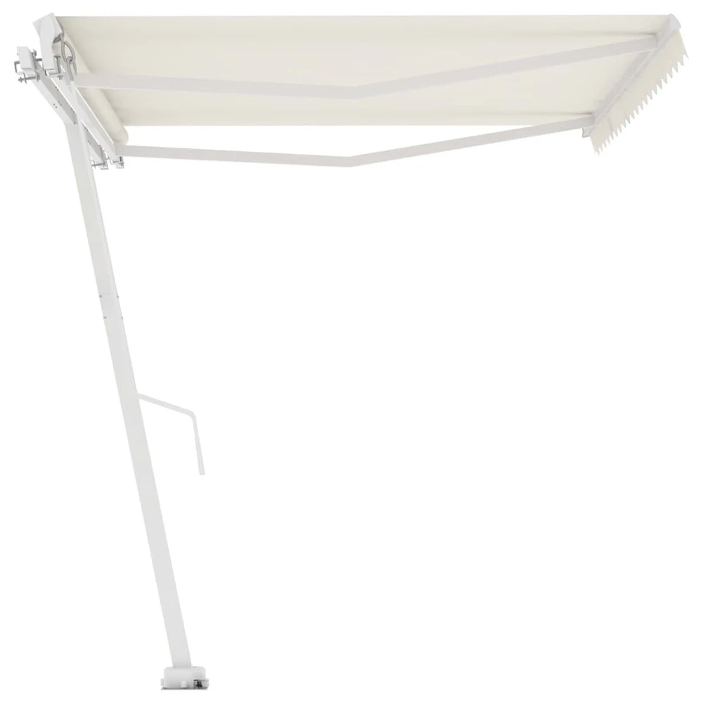 VIDAXL Auvent Manuel Rétractable Sur Pied 450x350 Cm Crème 8 VIDAXL Auvent Manuel Rétractable Sur Pied 450x350 Cm Crème – Image 6