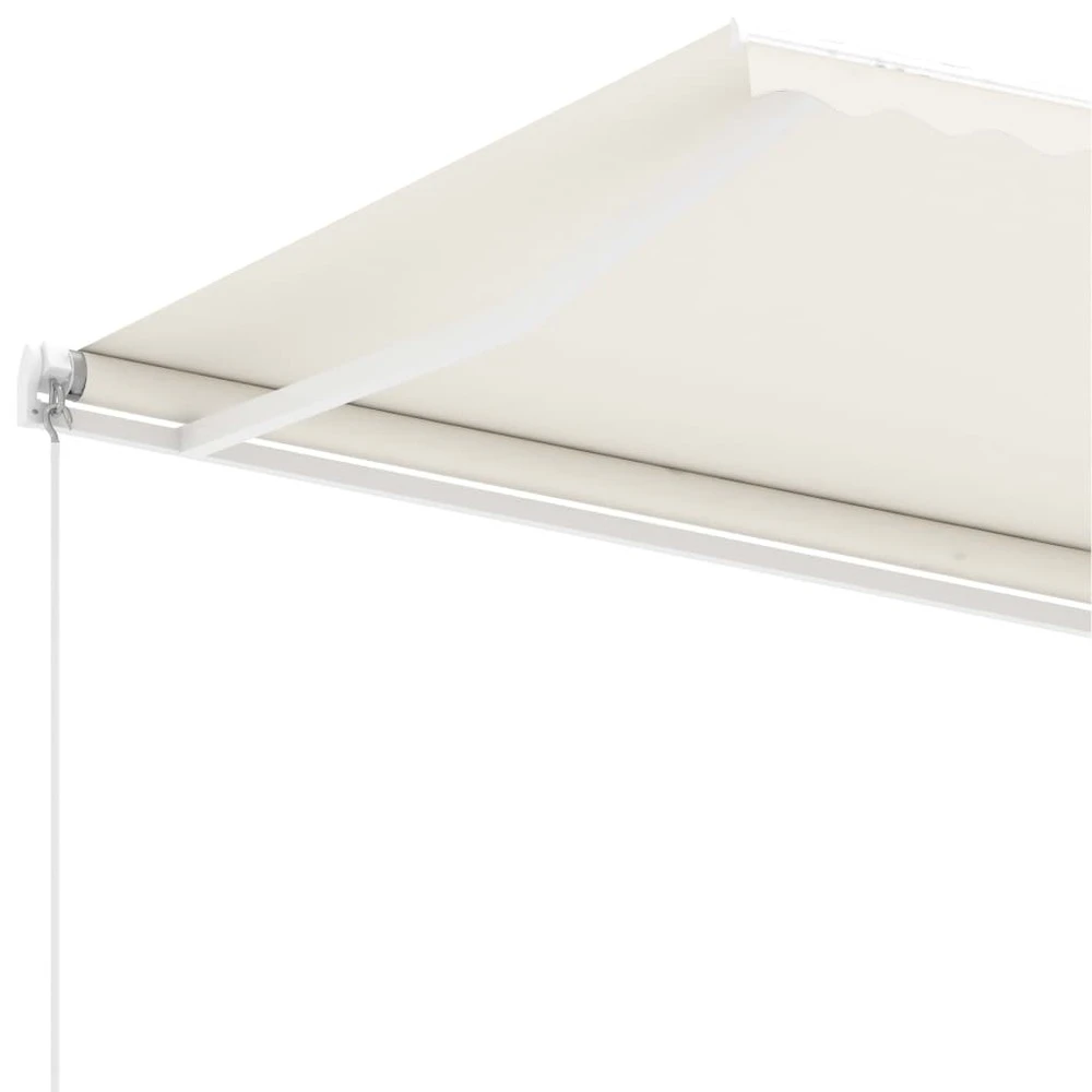 VIDAXL Auvent Manuel Rétractable Sur Pied 450x350 Cm Crème 9 VIDAXL Auvent Manuel Rétractable Sur Pied 450x350 Cm Crème – Image 7