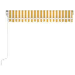 VIDAXL Auvent Rétractable Automatique 350x250 Cm Jaune Et Blanc 11 VIDAXL Auvent Rétractable Automatique 350x250 Cm Jaune Et Blanc -Jardinage Fournitures Soldes 645a95bcddd281.88371548