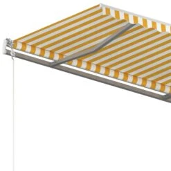 VIDAXL Auvent Rétractable Automatique 350x250 Cm Jaune Et Blanc 13 VIDAXL Auvent Rétractable Automatique 350x250 Cm Jaune Et Blanc -Jardinage Fournitures Soldes 645a95bce780a4.57190337