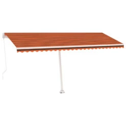 VIDAXL Auvent Manuel Rétractable Avec Led 500x350 Cm Orange Et Marron 10 VIDAXL Auvent Manuel Rétractable Avec Led 500x350 Cm Orange Et Marron -Jardinage Fournitures Soldes 645a95c70c7bf0.78963285