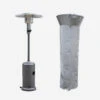 Chauffage D'extérieur Gaz 12.5kw - Finland - Parasol Chauffant Gris Réglable. Porte En Façade. Roulettes Et Housse -Jardinage Fournitures Soldes 645b907412da19.78027002
