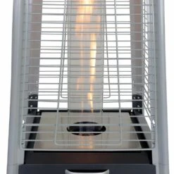 Chauffage D'extérieur - Sweden - Parasol Chauffant Gaz Pyramide. Design. Véritable Flamme. Roulettes Incluses -Jardinage Fournitures Soldes 645b907d63a018.63026934