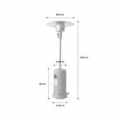 Chauffage D'extérieur à Gaz 13kw - Siberia - Parasol Chauffant Gris. Avec Roulettes Et Stabilisateur 13 Chauffage D'extérieur à Gaz 13kw - Siberia - Parasol Chauffant Gris. Avec Roulettes Et Stabilisateur -Jardinage Fournitures Soldes 645b9081536319.13388498