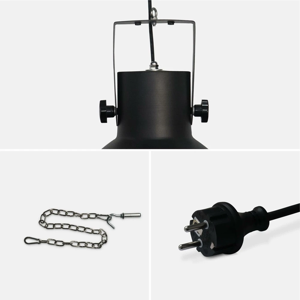 Parasol Chauffant électrique Suspendu 1500w – Lapland – Chauffage D’extérieur Type Halogène. Kit De Suspension Inclus (chaîne Et 7 Parasol Chauffant électrique Suspendu 1500w – Lapland – Chauffage D’extérieur Type Halogène. Kit De Suspension Inclus (chaîne Et – Image 5