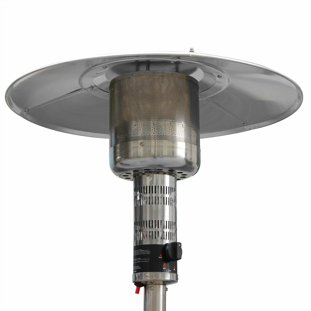 Chauffage D'extérieur Gaz 12.5kw - Finland - Parasol Chauffant En Acier Inoxydable. Réglable. Porte En Façade Et Roulettes 4 Chauffage D'extérieur Gaz 12.5kw - Finland - Parasol Chauffant En Acier Inoxydable. Réglable. Porte En Façade Et Roulettes – Image 2