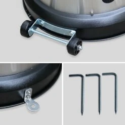 Chauffage D'extérieur Gaz 12.5kw - Finland - Parasol Chauffant En Acier Inoxydable. Réglable. Porte En Façade Et Roulettes 15 Chauffage D'extérieur Gaz 12.5kw - Finland - Parasol Chauffant En Acier Inoxydable. Réglable. Porte En Façade Et Roulettes -Jardinage Fournitures Soldes 645b9090f23246.85981613